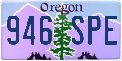 OR license plate 946SPE