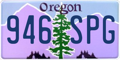 OR license plate 946SPG