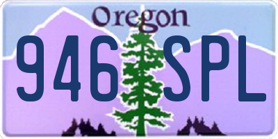 OR license plate 946SPL
