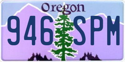 OR license plate 946SPM