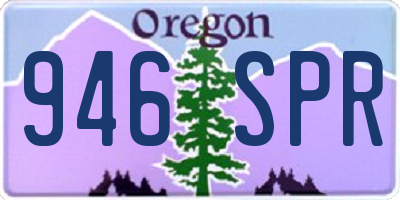OR license plate 946SPR