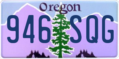 OR license plate 946SQG