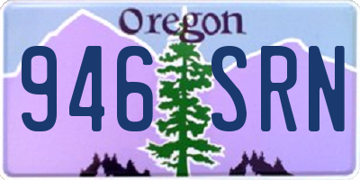 OR license plate 946SRN