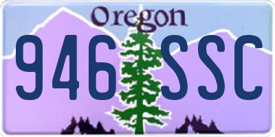 OR license plate 946SSC