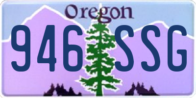 OR license plate 946SSG