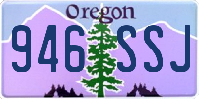 OR license plate 946SSJ
