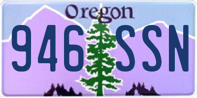 OR license plate 946SSN