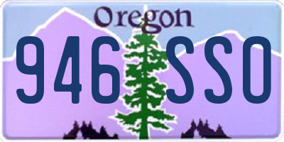 OR license plate 946SSO