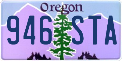 OR license plate 946STA