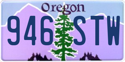 OR license plate 946STW
