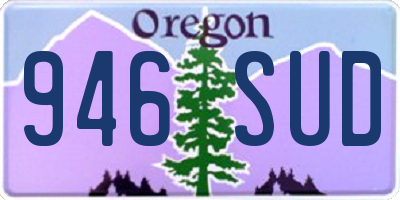 OR license plate 946SUD