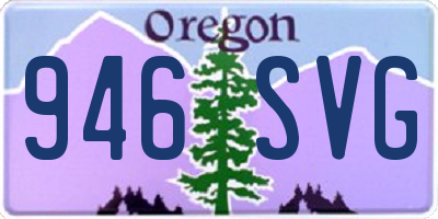 OR license plate 946SVG