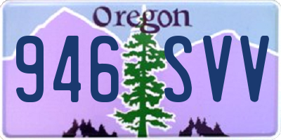 OR license plate 946SVV