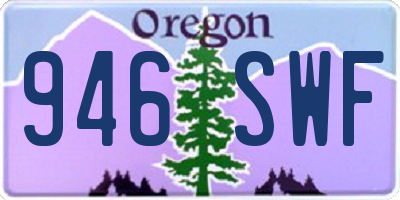 OR license plate 946SWF