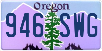 OR license plate 946SWG
