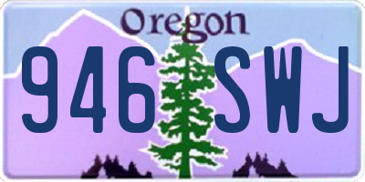 OR license plate 946SWJ