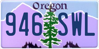 OR license plate 946SWL