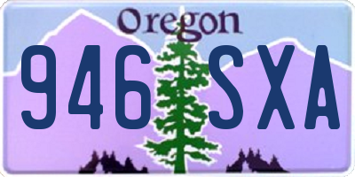 OR license plate 946SXA