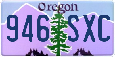 OR license plate 946SXC