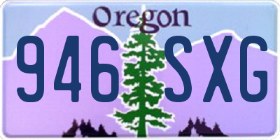 OR license plate 946SXG