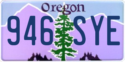 OR license plate 946SYE