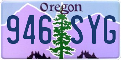 OR license plate 946SYG