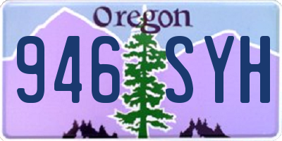 OR license plate 946SYH