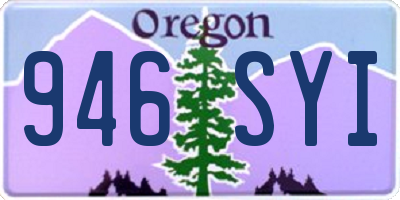 OR license plate 946SYI