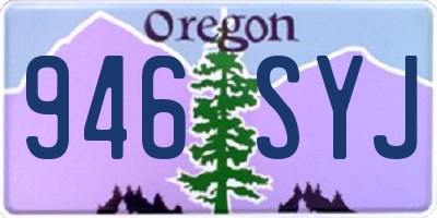 OR license plate 946SYJ