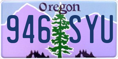 OR license plate 946SYU