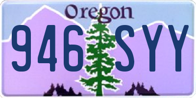 OR license plate 946SYY