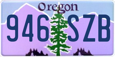 OR license plate 946SZB