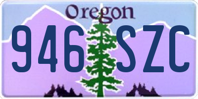OR license plate 946SZC