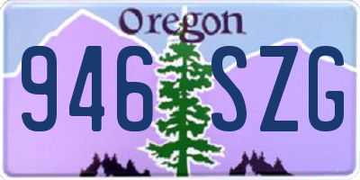 OR license plate 946SZG