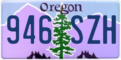 OR license plate 946SZH