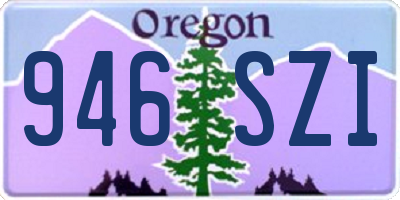 OR license plate 946SZI