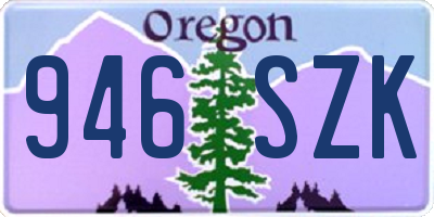 OR license plate 946SZK