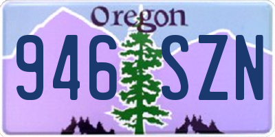 OR license plate 946SZN