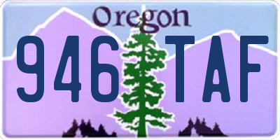 OR license plate 946TAF