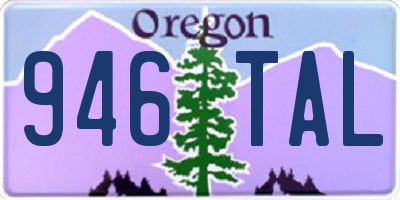 OR license plate 946TAL