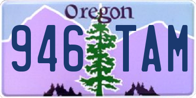 OR license plate 946TAM