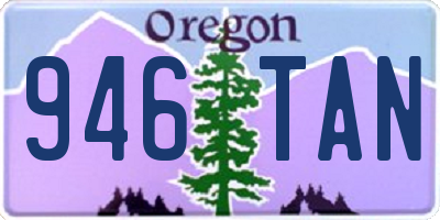 OR license plate 946TAN