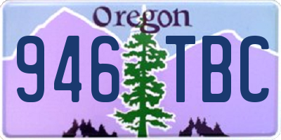 OR license plate 946TBC