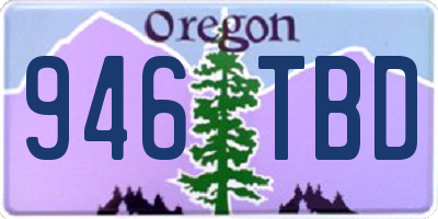 OR license plate 946TBD