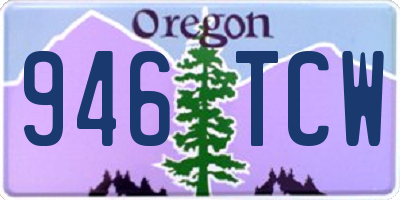 OR license plate 946TCW