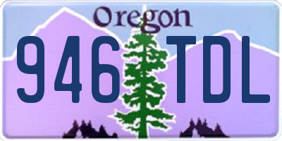 OR license plate 946TDL