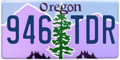 OR license plate 946TDR