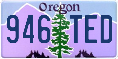 OR license plate 946TED