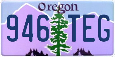 OR license plate 946TEG