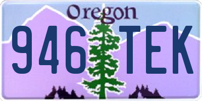 OR license plate 946TEK